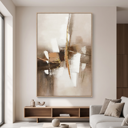 21754 Canvas Painting Light Wood Frame - 80 x 120cm