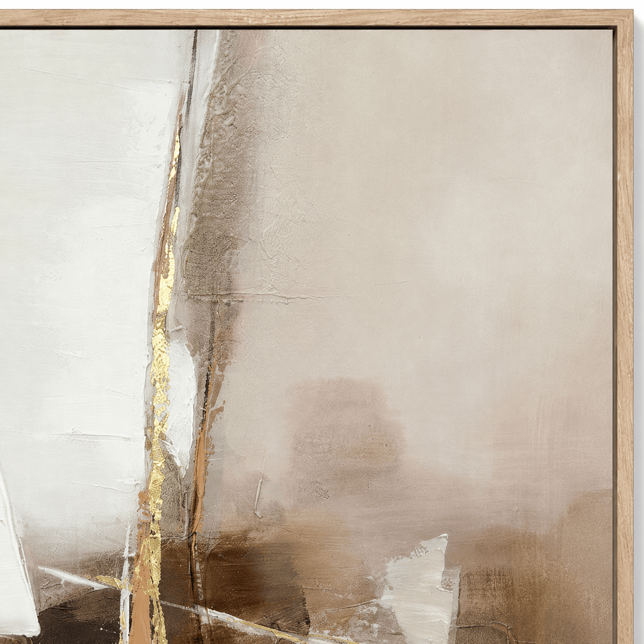 21754 Canvas Painting Light Wood Frame - 80 x 120cm