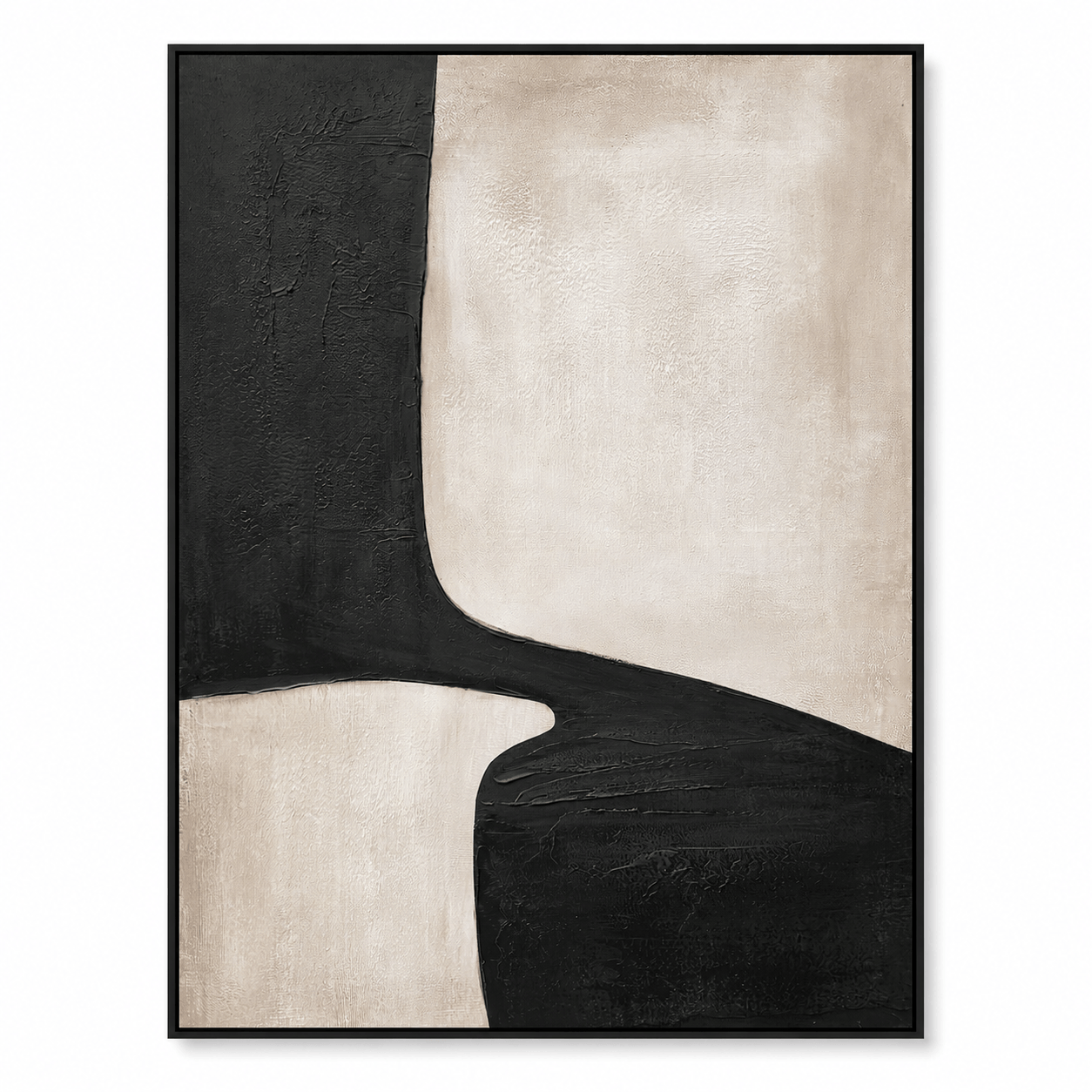 Pictures  -  21769 Canvas Painting Black Frame - 90 x 120cm  -  60485783