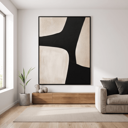 Pictures  -  21770 Canvas Painting Black Frame - 90 x 120cm  -  60485784