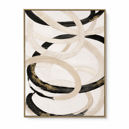 Pictures  -  21853 Canvas Painting Gold Frame - 90 x 120cm  -  60485787