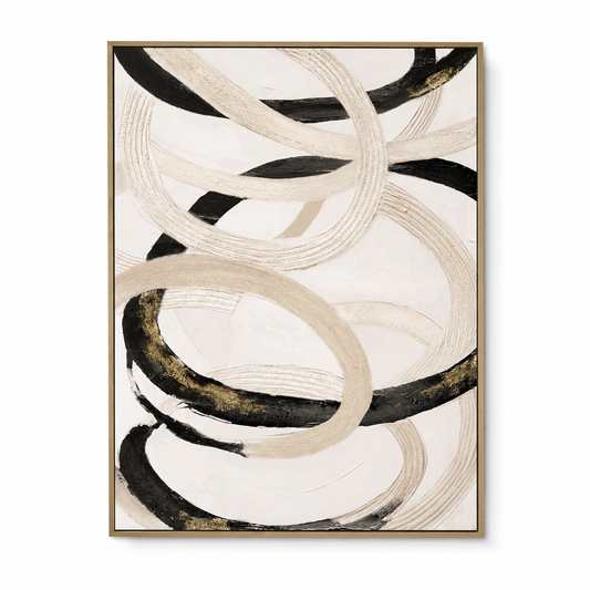 Pictures  -  21853 Canvas Painting Gold Frame - 90 x 120cm  -  60485787