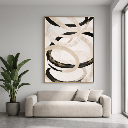 Pictures  -  21853 Canvas Painting Gold Frame - 90 x 120cm  -  60485787