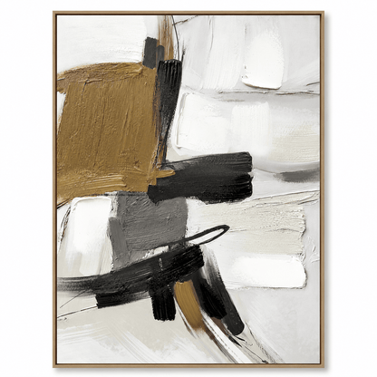 Pictures  -  21862 Canvas Painting Oak Frame - 75 x 100cm  -  60485788