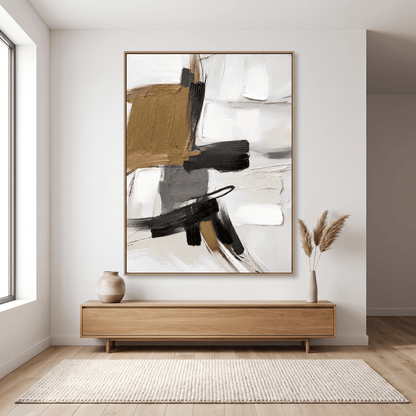 Pictures  -  21862 Canvas Painting Oak Frame - 75 x 100cm  -  60485788