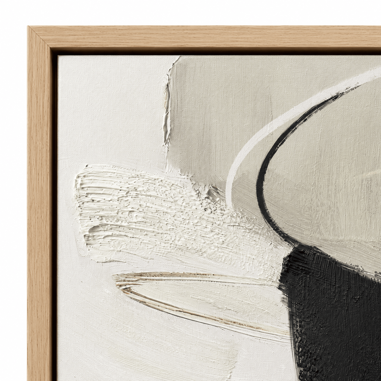 Pictures  -  21863 Canvas Painting Oak Frame - 75 x 100cm  -  60485789