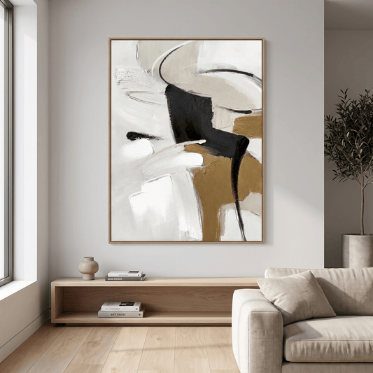 Pictures  -  21863 Canvas Painting Oak Frame - 75 x 100cm  -  60485789