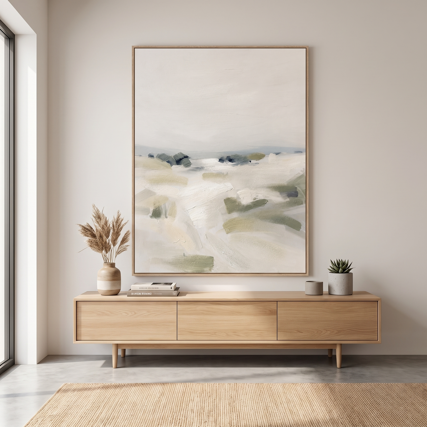 21945 Canvas Painting Light Wood Frame - 75 x 100cm