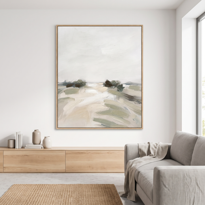21946 Canvas Painting Light Wood Frame - 75 x 100cm