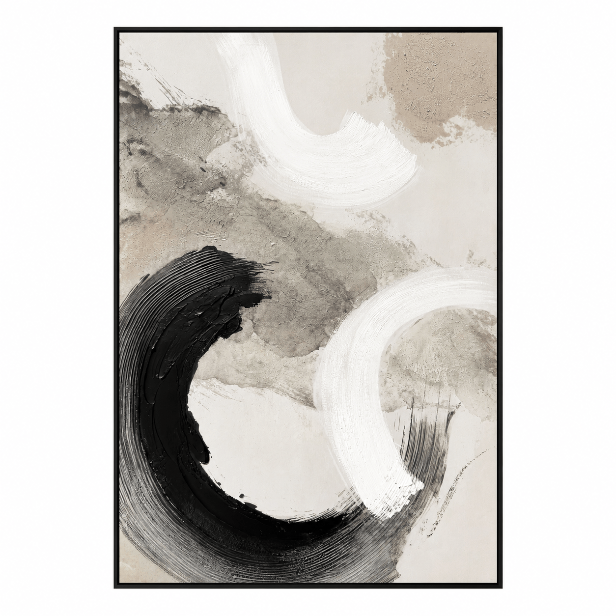 Pictures  -  21986 Canvas Painting Black Frame - 80 x 120cm  -  60485790