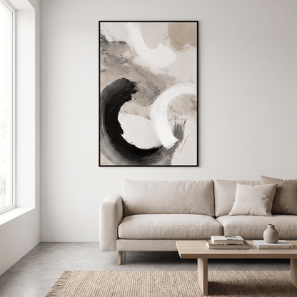 Pictures  -  21986 Canvas Painting Black Frame - 80 x 120cm  -  60485790