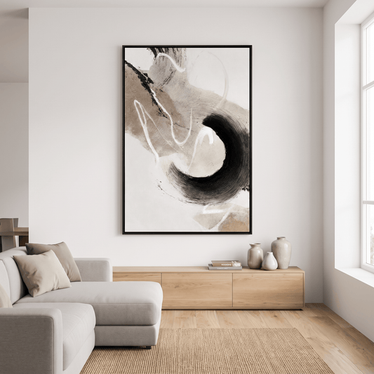 Pictures  -  21987 Canvas Painting Black Frame - 80 x 120cm  -  60485791