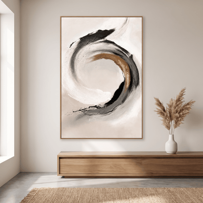 21989 Canvas Painting Oak Frame - 80 x 120cm
