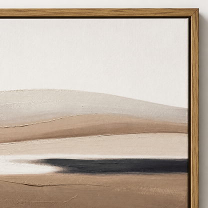 22034 Canvas Painting Brown Frame - 140 x 70cm