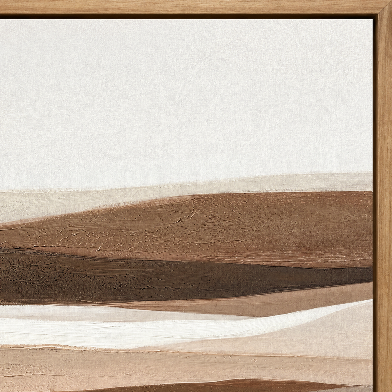 22035 Canvas Painting Brown Frame - 140 x 70cm