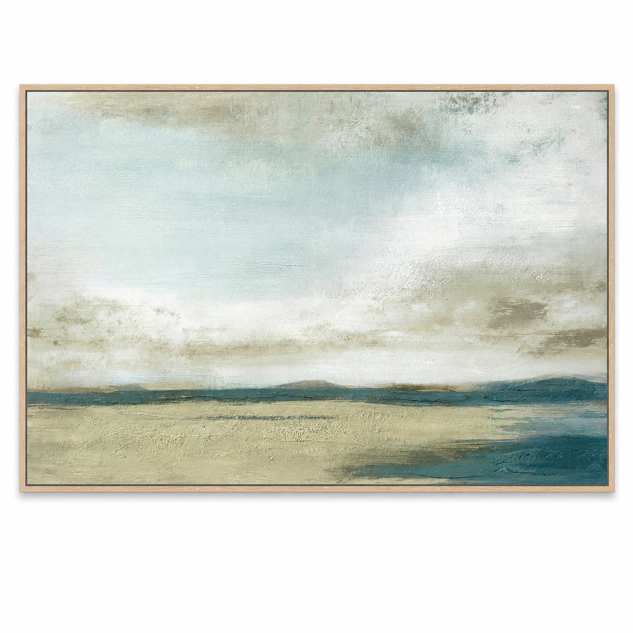 22038 Canvas Painting Light Wood Frame - 120 x 80cm