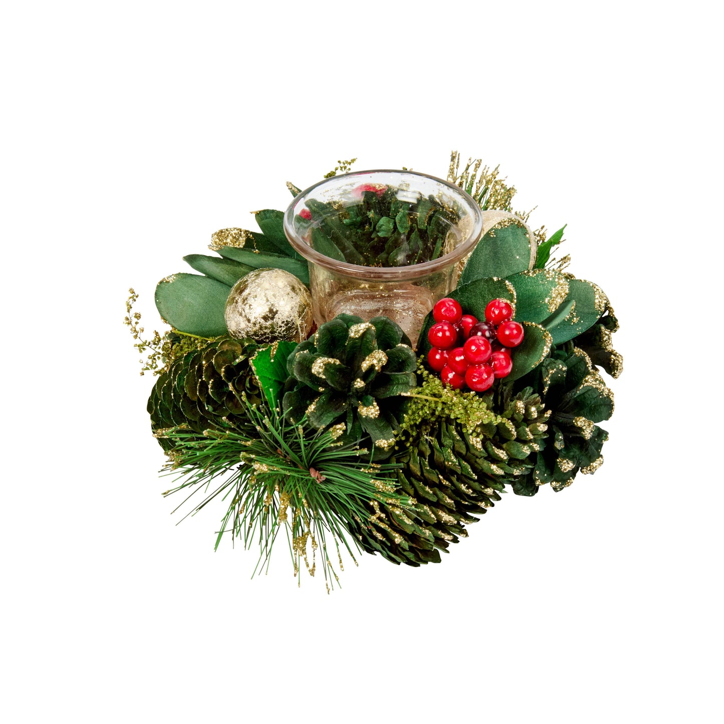 Christmas  -  Festive Natural Decor Candle Holders  -  60418229