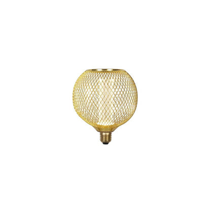 Lights  -  Wire Mesh Effect Globe Lamp - Gold Metal  -  60014344