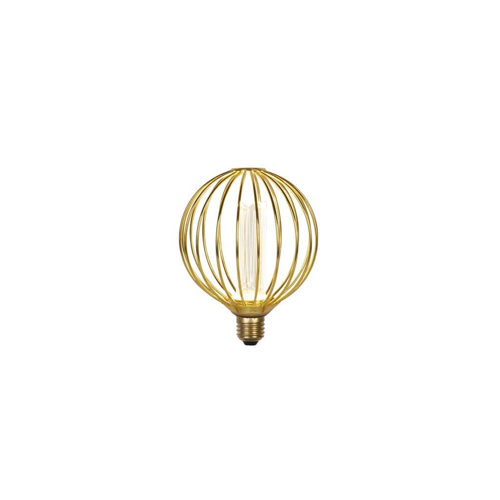 Lights  -  Globe Cage Lamp - Gold Metal  -  60014345