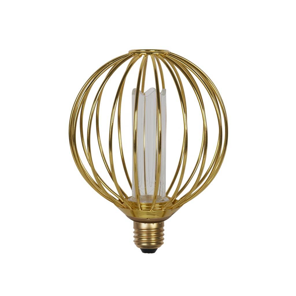 Lights  -  Globe Cage Lamp - Gold Metal  -  60014345