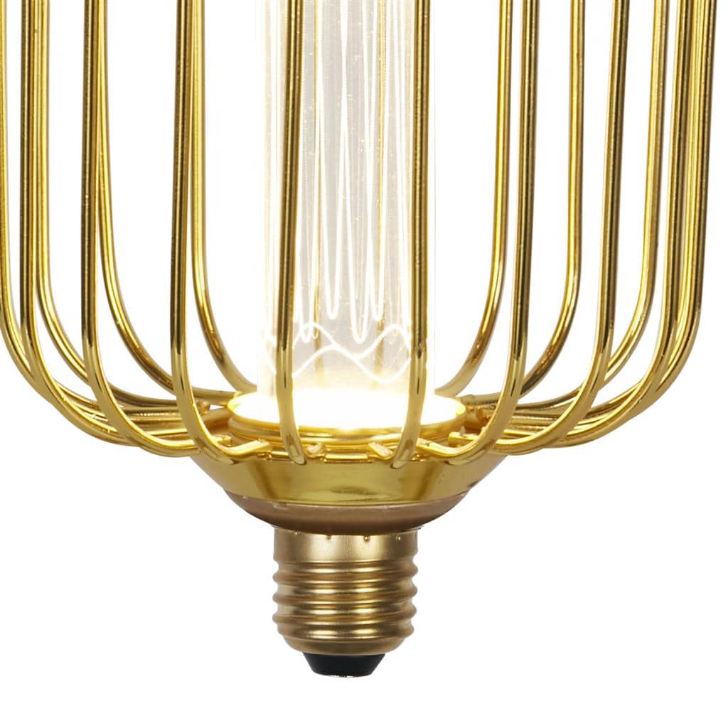 Lights  -  Drum Cage Lamp - Gold Metal  -  60014346