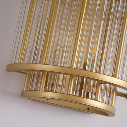 2 Light Wall Light - Gold
