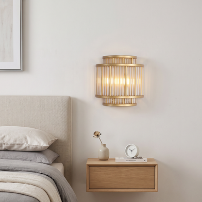 2 Light Wall Light - Gold