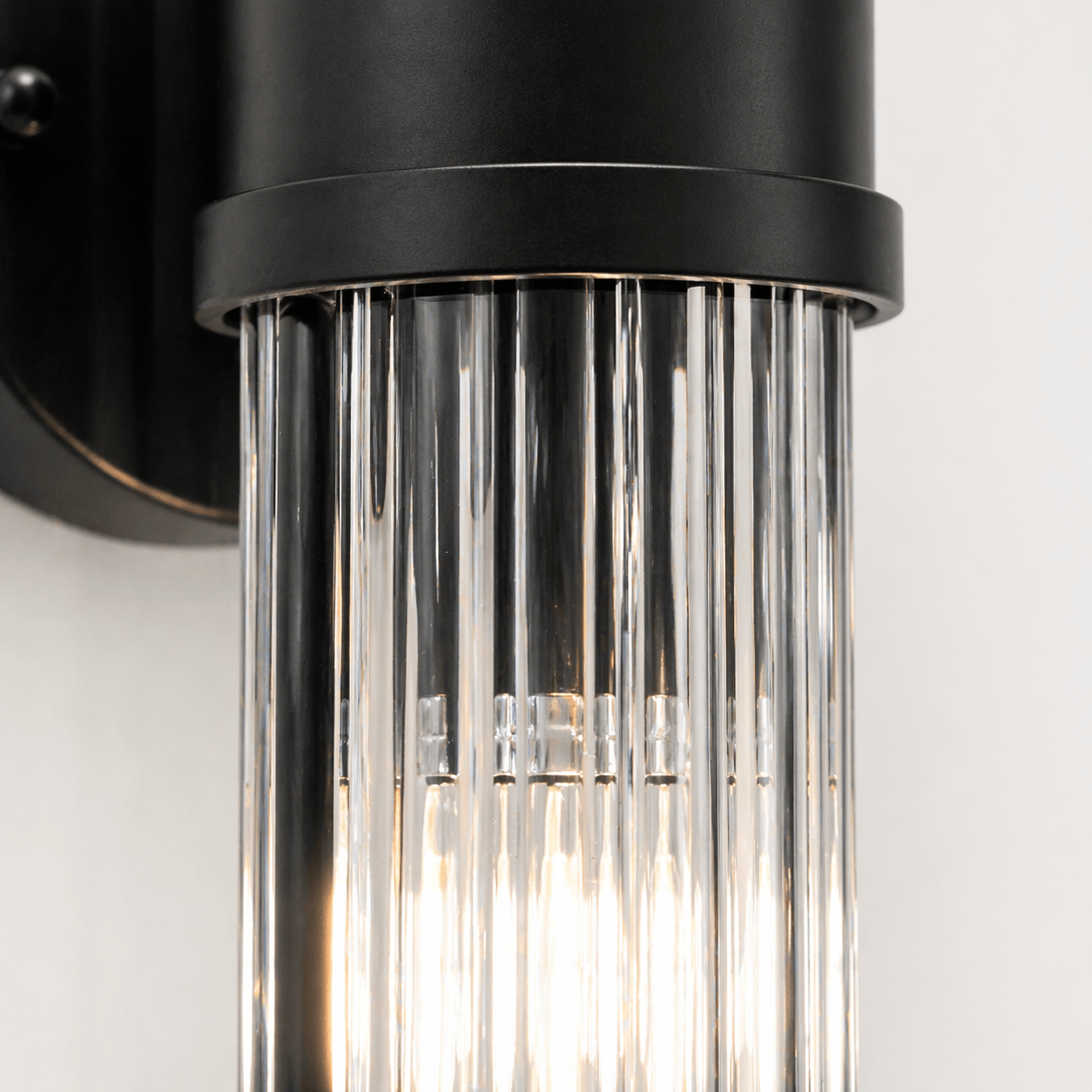 Lights  -  YS 11-1321-2BL Wall Light with Clear Glass - Black  -  60485105