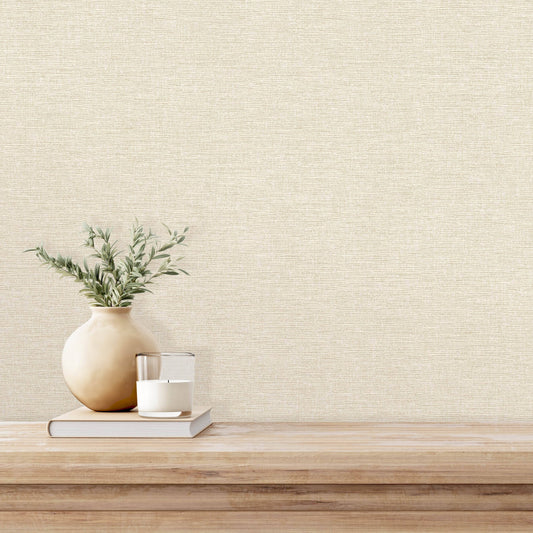 Wallpaper  -  Rasch Sumatra Linen Natural Wallpaper - 316513  -  60011339