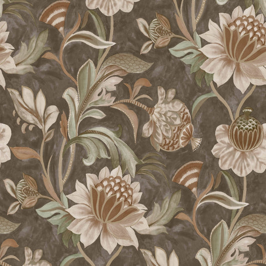 Wallpaper  -  Holden Cecelia Charcoal Rust Wallpaper 36354  -  60011259