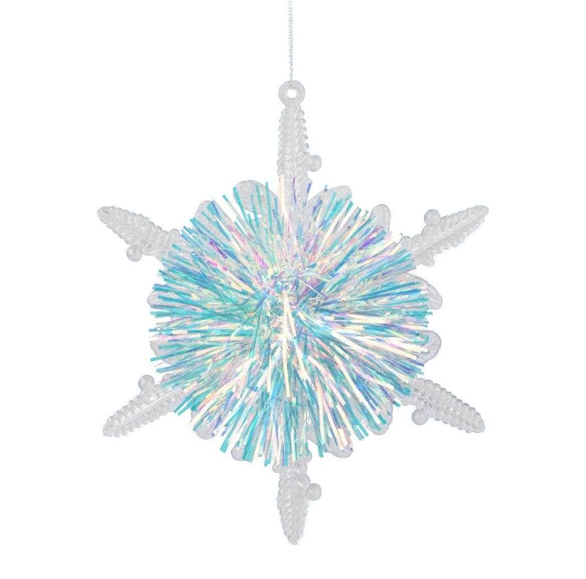 Christmas  -  Snowflake Lametta Pompom Christmas Decoration  -  60450740