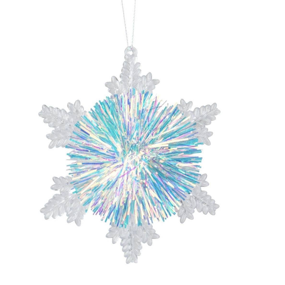 Christmas  -  Snowflake Lametta Pompom Christmas Decoration  -  60450740
