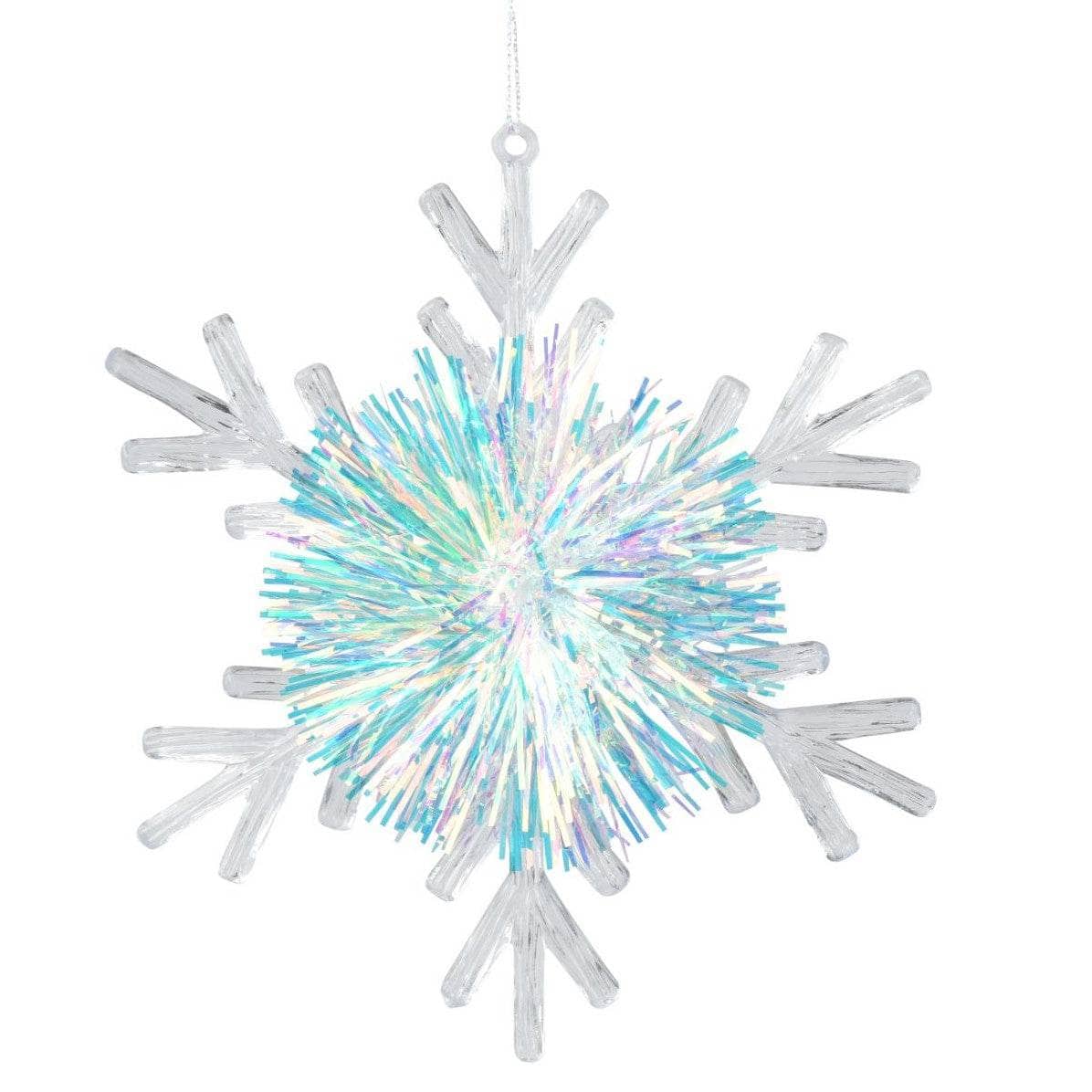 Christmas  -  Snowflake Lametta Pompom Christmas Decoration  -  60450740