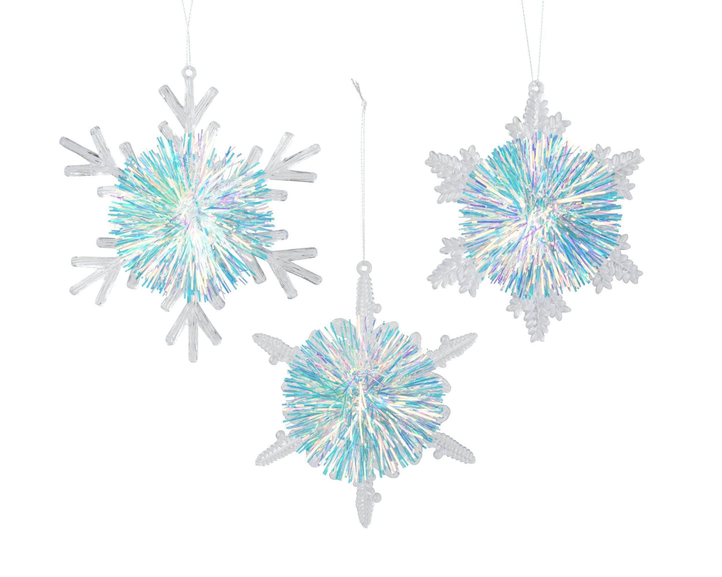 Christmas  -  Snowflake Lametta Pompom Christmas Decoration  -  60450740