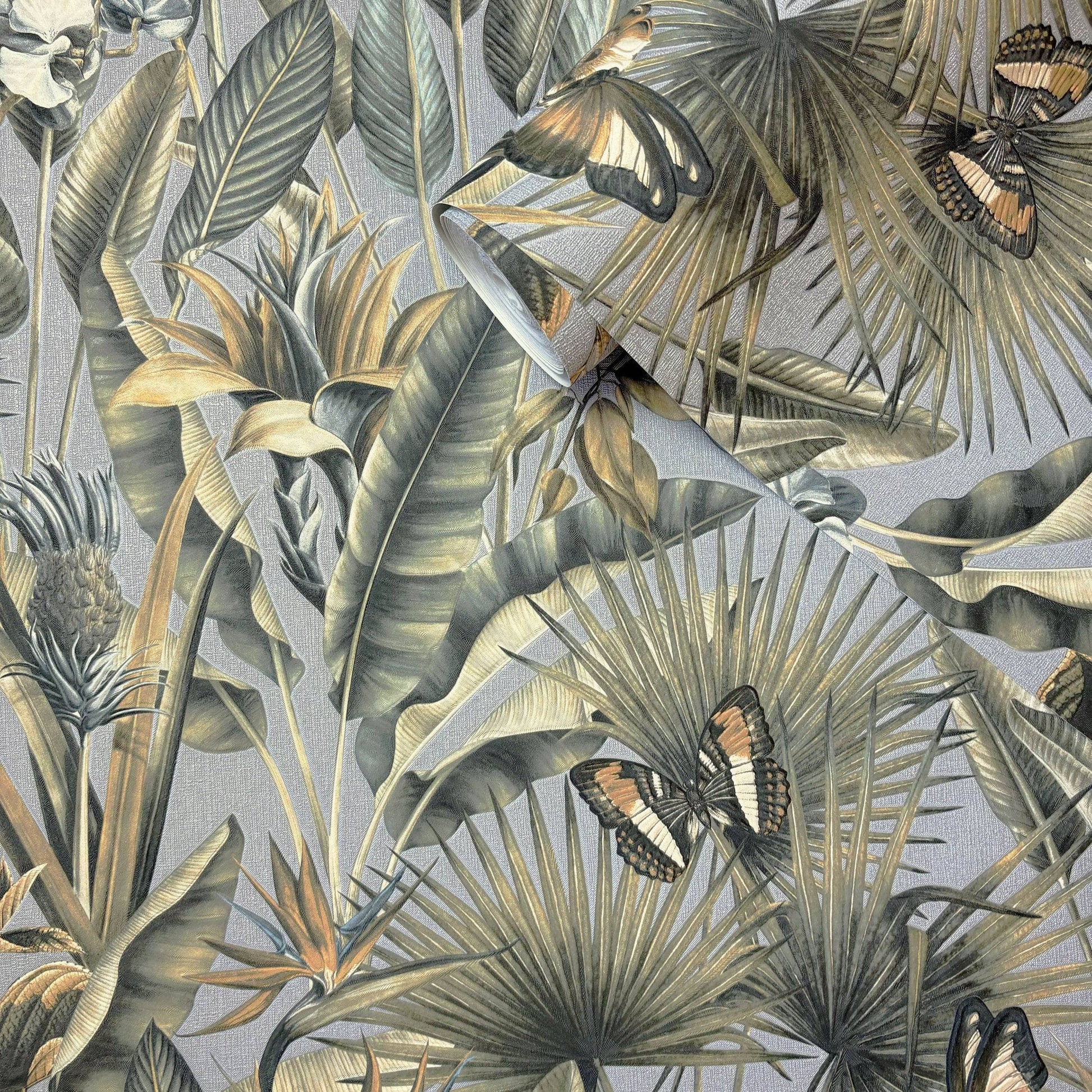 Wallpaper  -  Rasch Zanzibar Chalky Blue Wallpaper -  400013  -  60345250