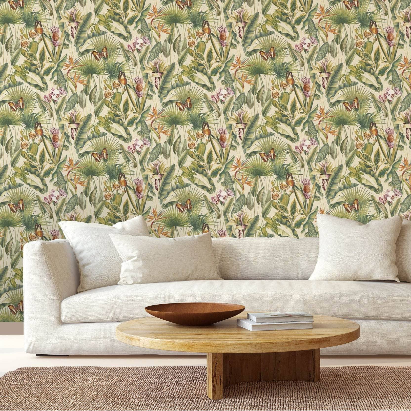 Wallpaper  -  Rasch Zanzibar Cream Wallpaper - 400020  -  60345248