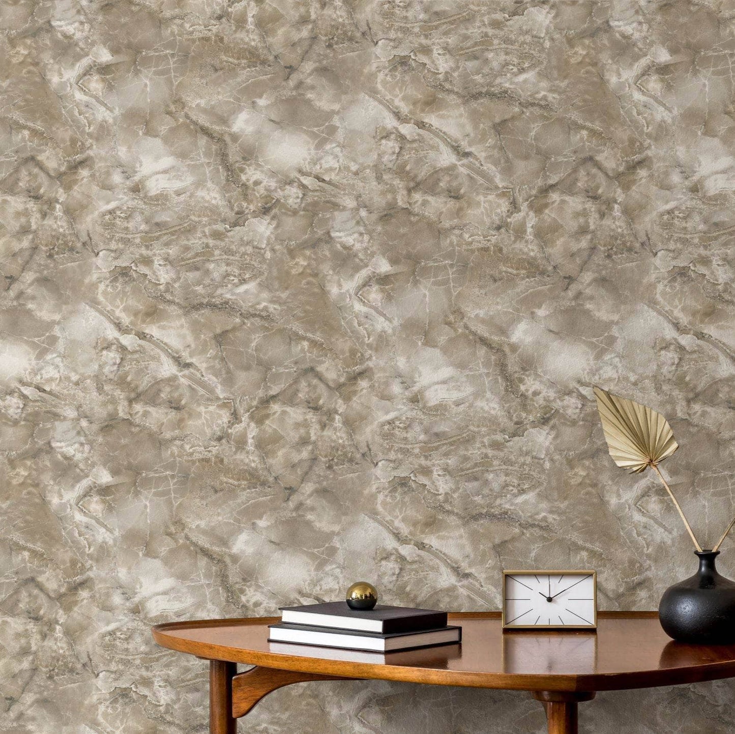 Wallpaper  -  Rasch Carlotta Mocha Wallpaper - 400327  -  60345255