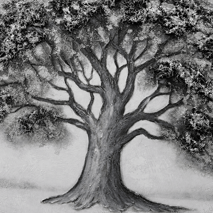 Pictures  -  Silver Oil Painting with Silver Printing D-38369-1TSK - 120 x 90cm  -  60484726