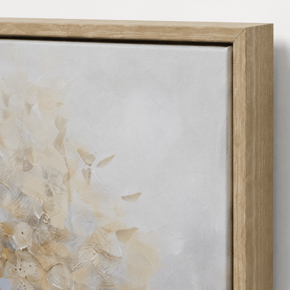 Pictures  -  Woodland Painting on Canvas with Light Wood Frame - 100 x 100cm  -  60484954