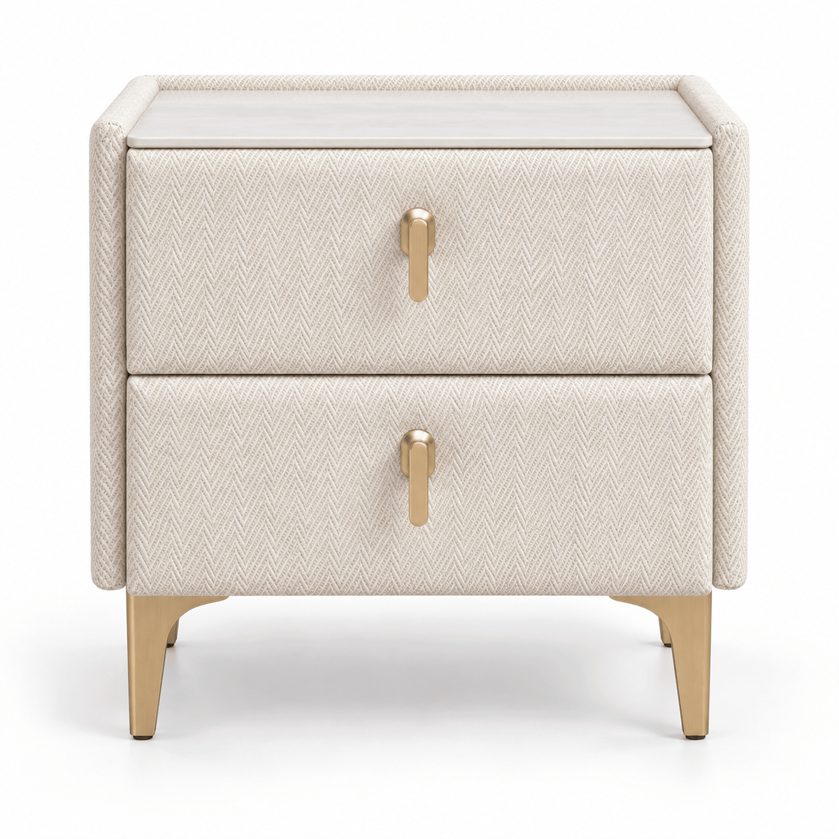 Furniture  -  Munich Bedside Table - Cream  -  60487296