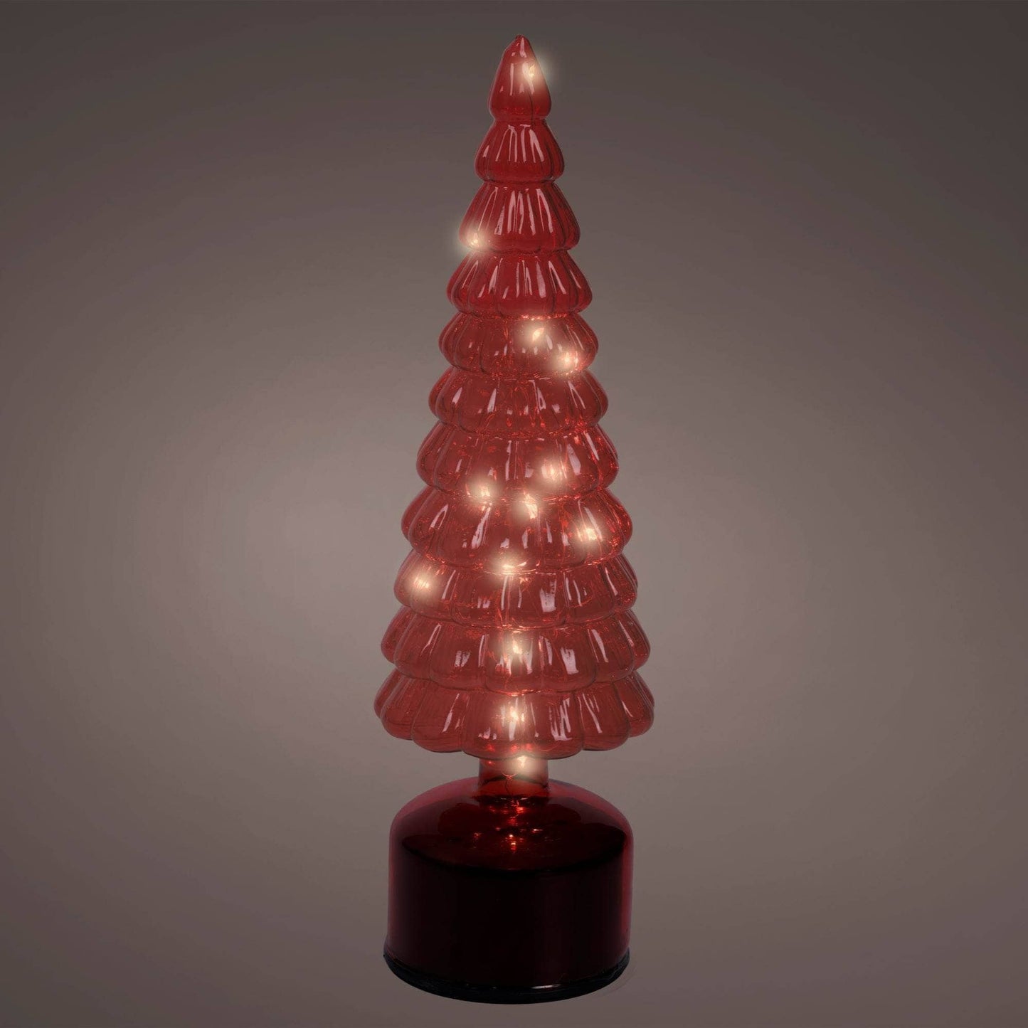Christmas  -  Micro LED Rotating Tree - Red  -  60450748
