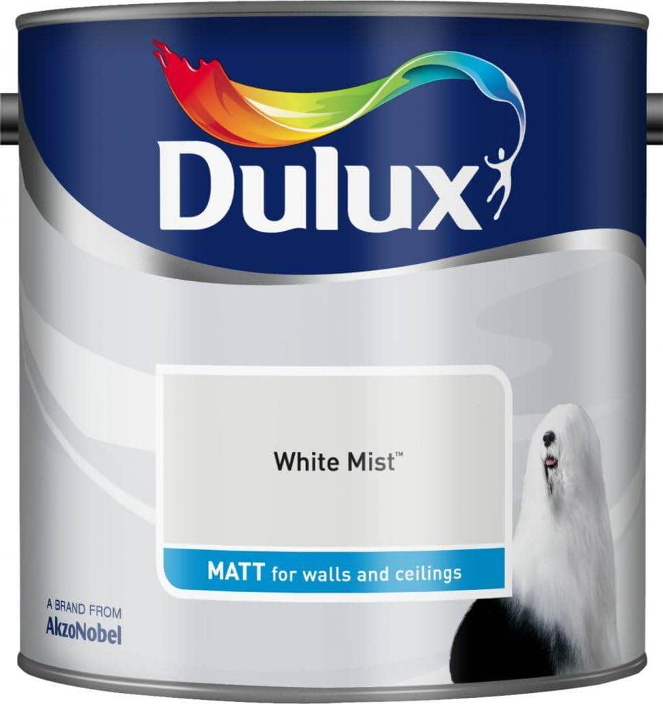 Paint  -  Dulux Matt Emulsion 5L - White Mist  -  50028478