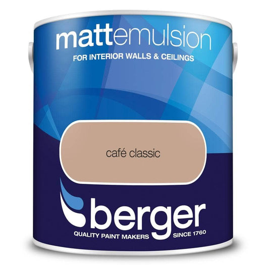 Paint  -  Berger Matt Emulsion 2.5L - Café Classic  -  50060903