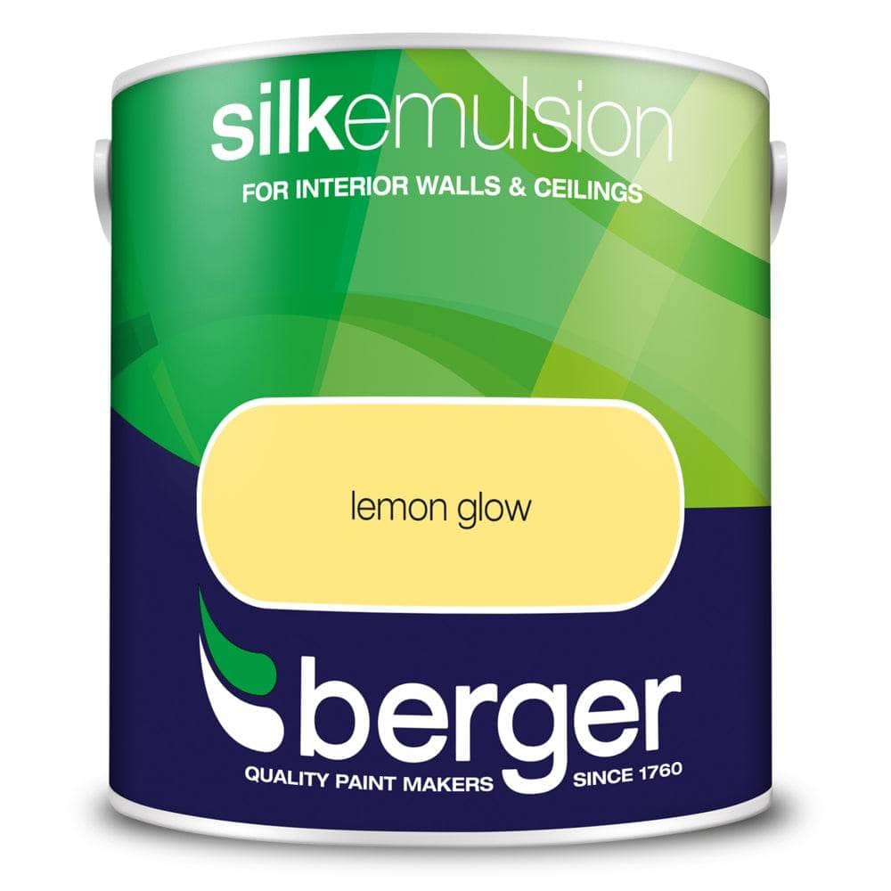 Paint  -  Berger Silk Emulsion 2.5L - Lemon Glow  -  50060918