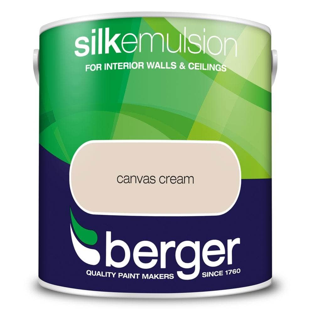 Paint  -  Berger Silk Emulsion 2.5L - Canvas Cream  -  50060926