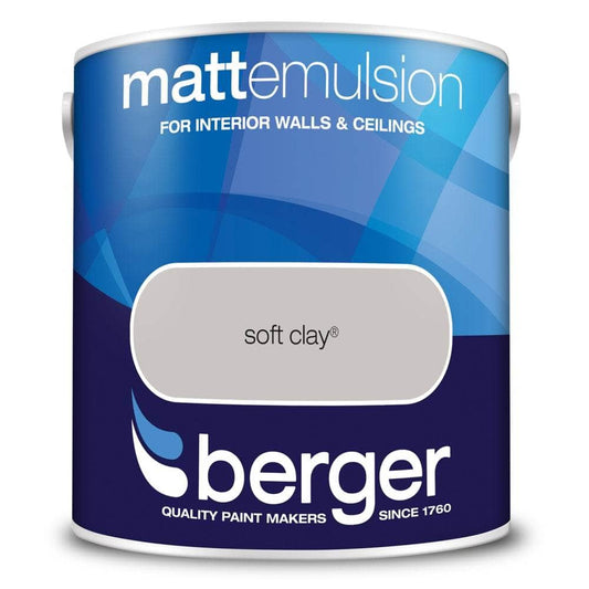 Paint  -  Berger Matt Emulsion 2.5L - Soft Clay  -  50090164