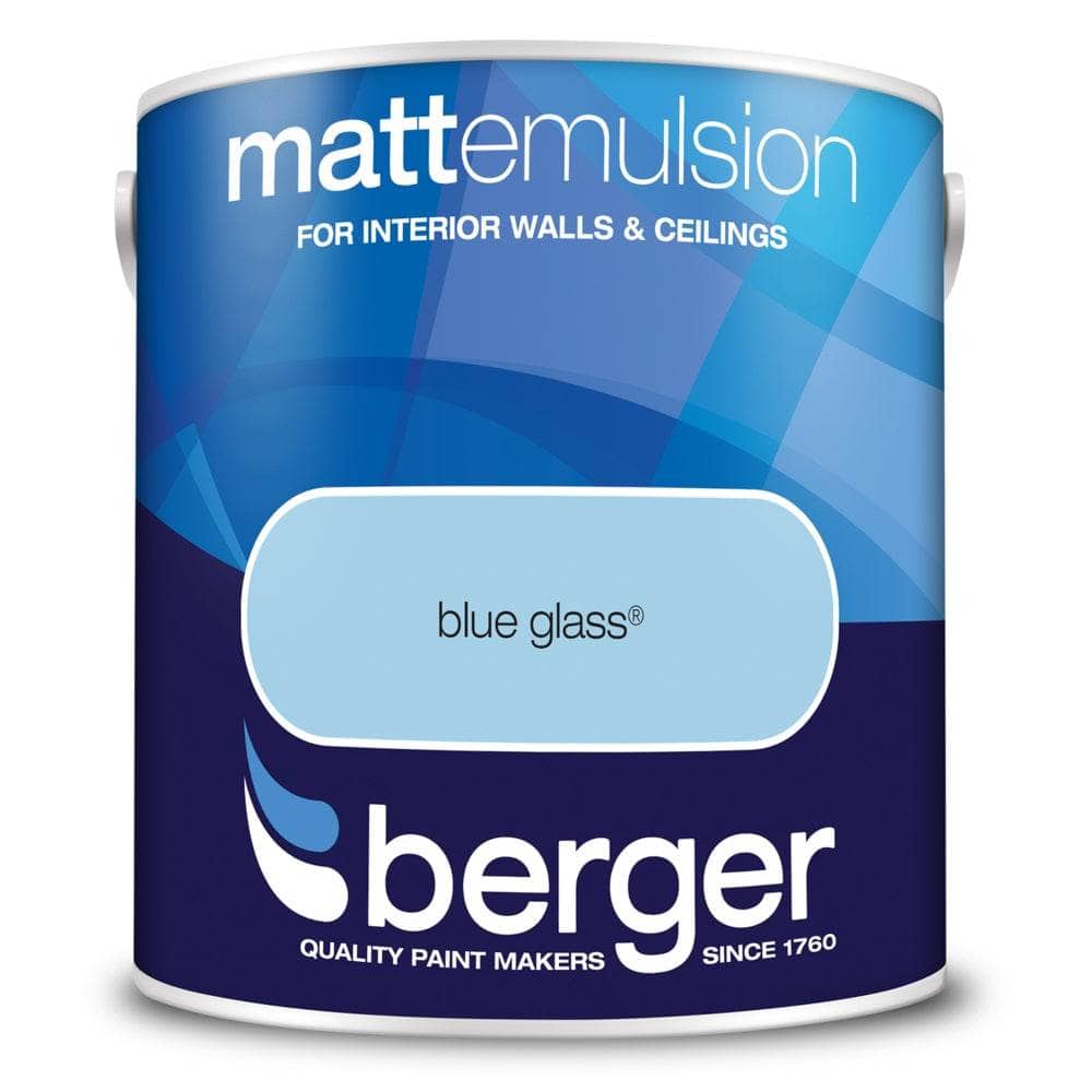 Paint  -  Berger Matt Emulsion 2.5L - Blue Glass  -  50090172