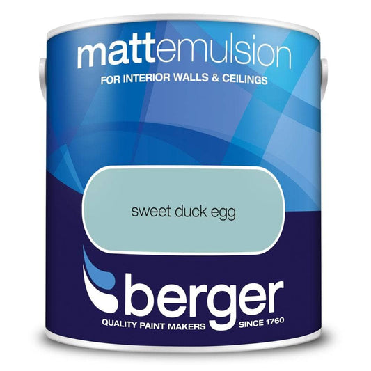 Paint  -  Berger Matt Emulsion 2.5L - Sweet Duck Egg  -  50090175