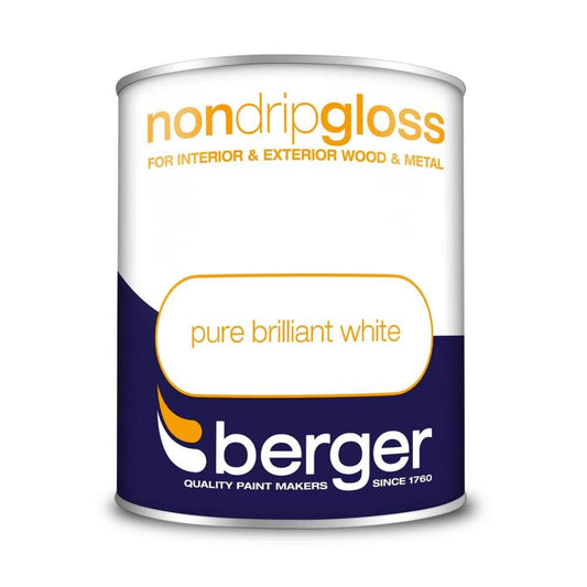 Paint  -  Berger Nd Gls 750Ml P B.White  -  50090177