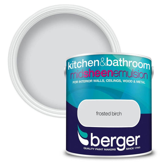 Paint  -  Berger Kitchen & Bathroom Midsheen 2.5L - Frosted Birch  -  50091384